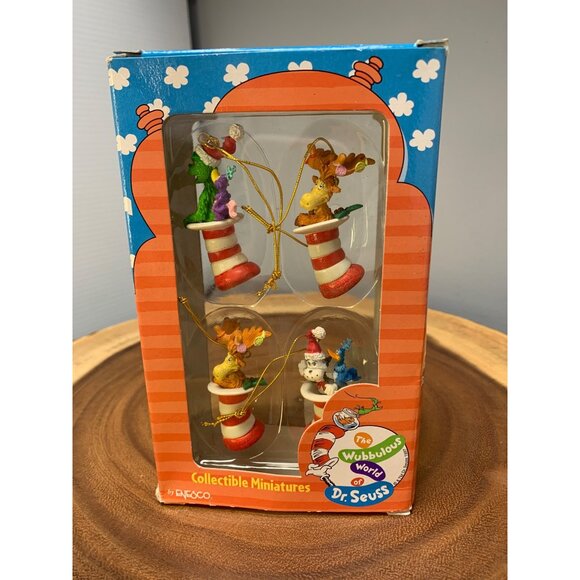 Dr. Seuss The Wubbulous World Collectible Miniature Ornaments Set By Enesco 1997 - Picture 7 of 8
